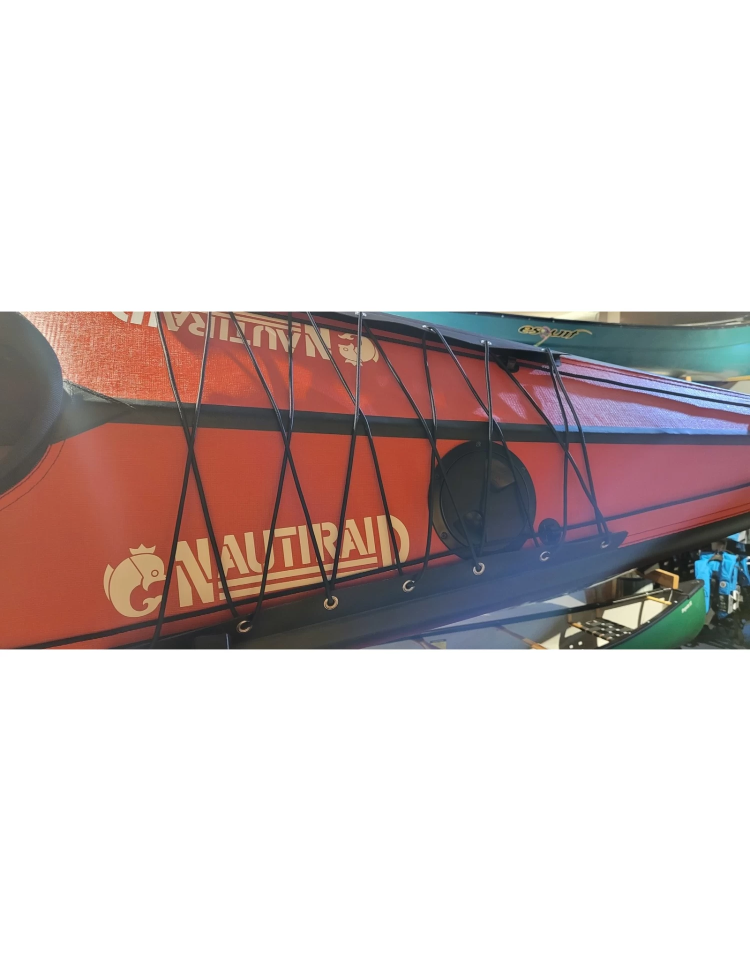 Nautiraid Kayak NARAK CROSS 405 PVC Monoplace + Pack Evasion + Cale Pied 4 Nautiraid Kayak NARAK CROSS 405 PVC Monoplace + Pack Evasion + Cale Pied – Image 2