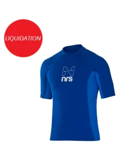 NRS Chandail HydroSkin 0.5 Homme Manche Courte Bleu Small