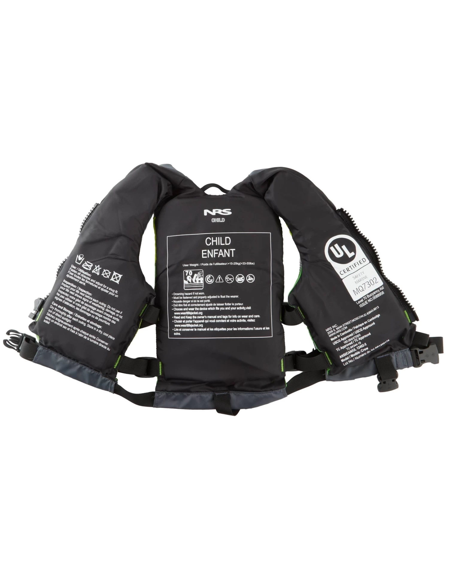 NRS VFI Crew Enfant 33/lbs - 55/lbs 11 NRS VFI Crew Enfant 33/lbs - 55/lbs – Image 9