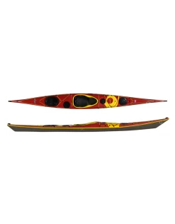 P&H Kayak Cetus LV Lightweight Kevlar/Carbone Rouge/Clair/Jaune
