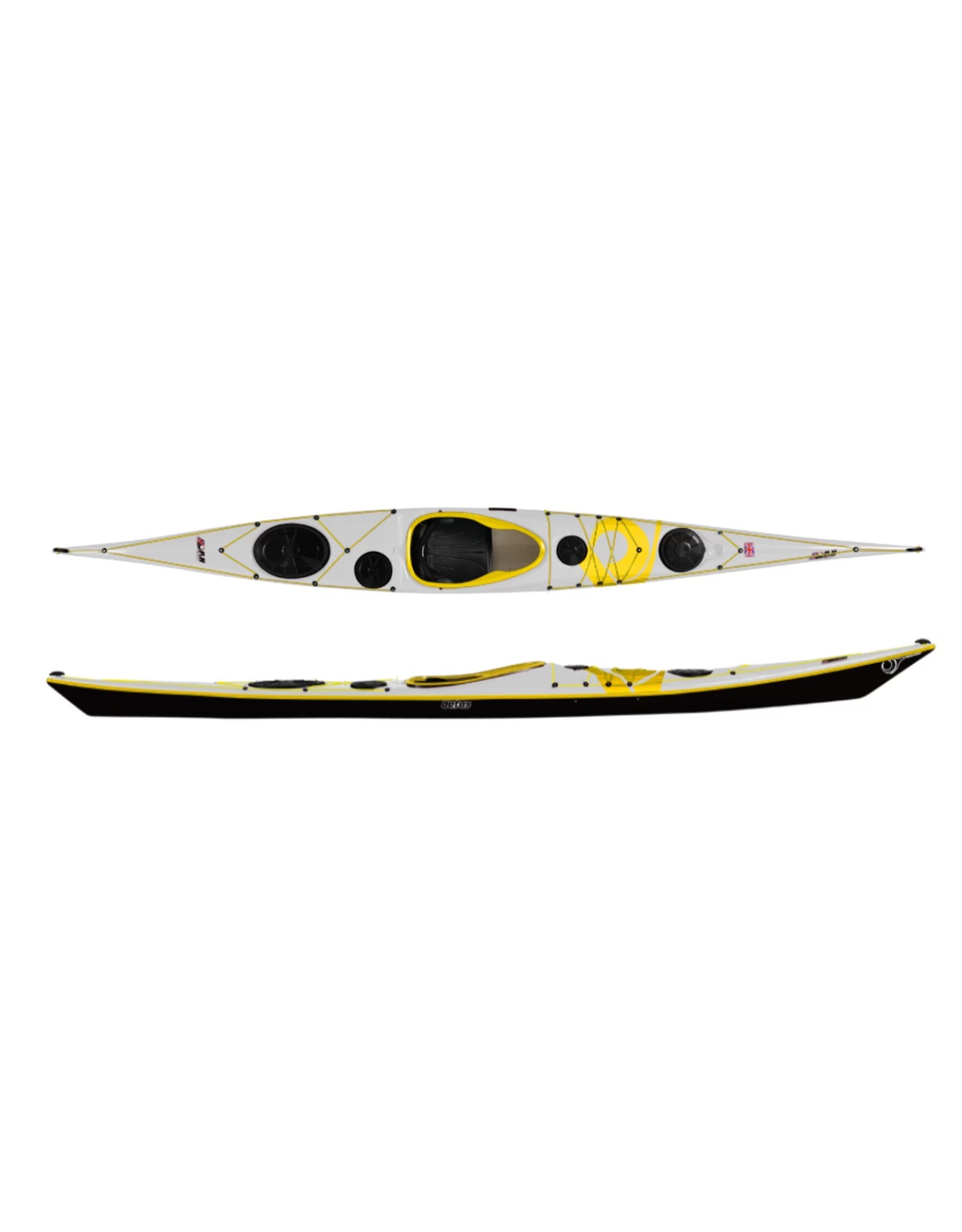 P&H Kayak Cetus LV Performance Kevlar/Diolen Blanc/Noir/Jaune 3 P&H Kayak Cetus LV Performance Kevlar/Diolen Blanc/Noir/Jaune