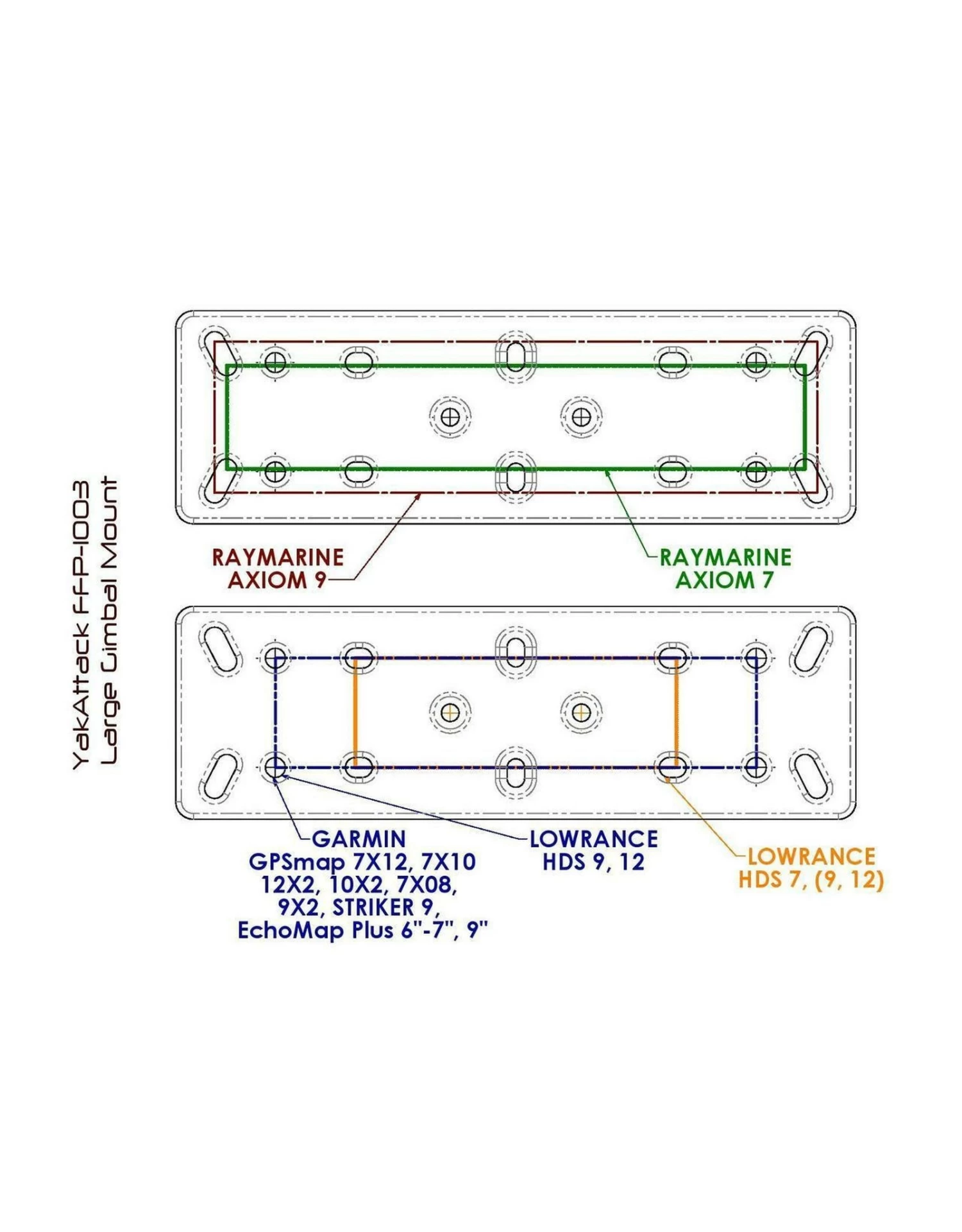YakAttack Acc. Support De Sonar (base Rectangulaire) Avec Système De Montage LockNLoad Monté Sur Rail 4 YakAttack Acc. Support De Sonar (base Rectangulaire) Avec Système De Montage LockNLoad Monté Sur Rail – Image 2